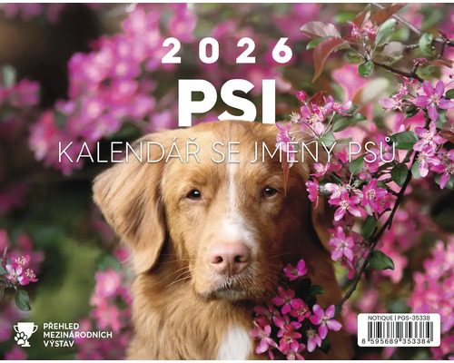 Kalendář pro psy 2026 s motivem psa