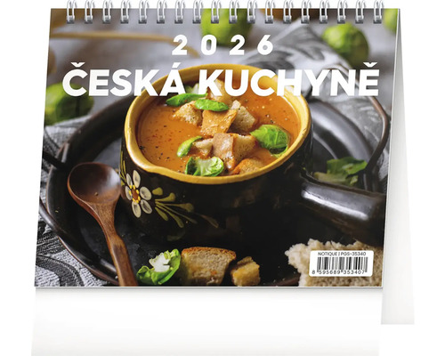 Stolní kalendář Česká kuchyně na rok 2026