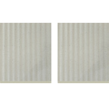 Dva dekorativní prvky s vertikálním žebrovaným designem