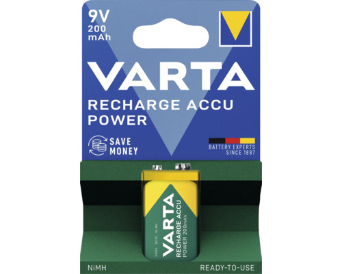Dobíjecí baterie VARTA ACCU Power 9V 200mAh