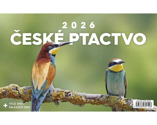 Titulní strana kalendáře České ptactvo na rok 2026