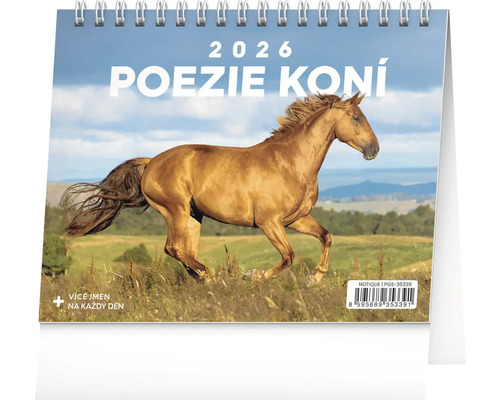 Stolní kalendář 2026 s obrázkem koně