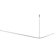 Rohová sprchová tyč se stropní podpěrou