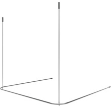 Roh na sprchový závěs do rohu