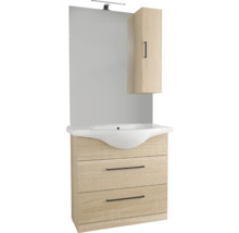 Umyvadlo se skříňkou, zrcadlová skříňka a osvětlení