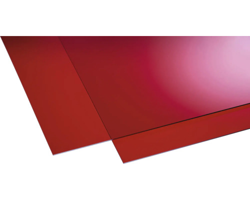 Plexisklo GUTTA akrylátové 500 x 250 x 3 mm hladké, červené Plexisklo GUTTA akrylátové 500 x 250 x 3 mm hladké, červené