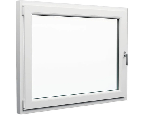 Okna s plastovým rámem a okenní klikou