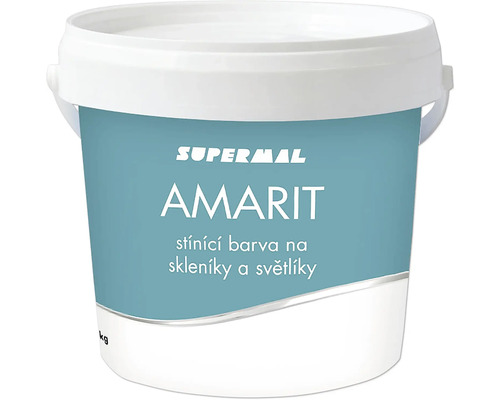 Stínící barva na skleníky na světlíky Amarit modrá 1 kg