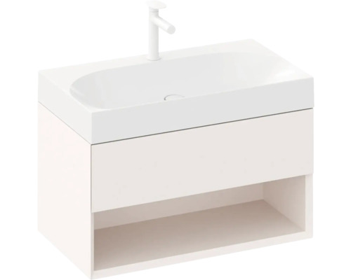 Umyvadlo se skříňkou a baterií