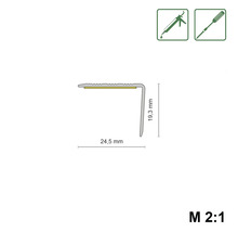 Profil s rozměry 24,5 mm a 19,3 mm