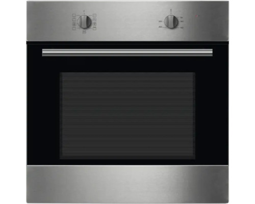 Nerezová vestavná trouba s regulátory teploty