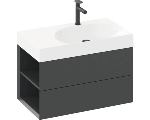 Skříňka pod umyvadlo s umyvadlem a baterií