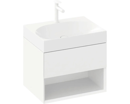 Skříňka pod umyvadlo s umyvadlem a baterií