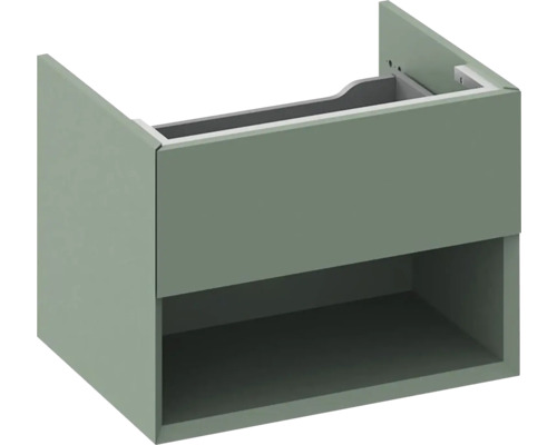 Skříňka pod umyvadlo RAVAK Lite zelená 60 x 43 x 45 cm X000001858 Skříňka pod umyvadlo s otevřenou policí