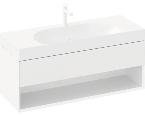 Umyvadlová skříňka se zásuvkou a odkládací plochou