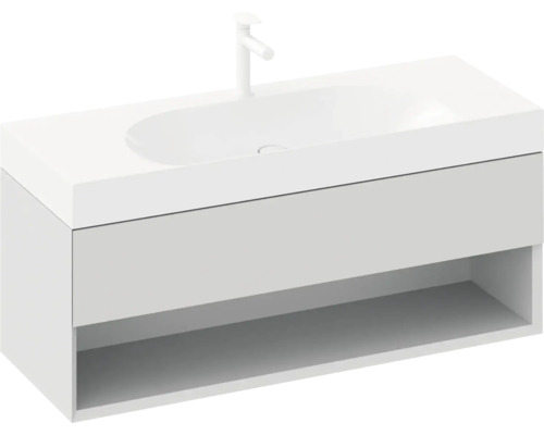 Umyvadlová skříňka se zásuvkou a odkládací plochou