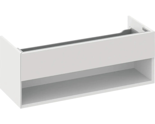 Skříňka pod umyvadlo RAVAK Lite šedá 120 x 43 x 45 cm X000001871 Skříňka pod umyvadlo s úložným prostorem do koupelny