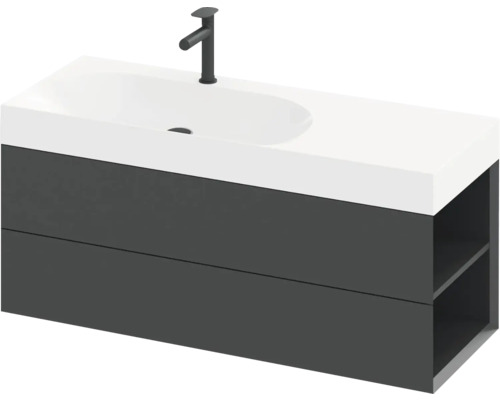 Skříňka pod umyvadlo s umyvadlem a vodovodní baterií