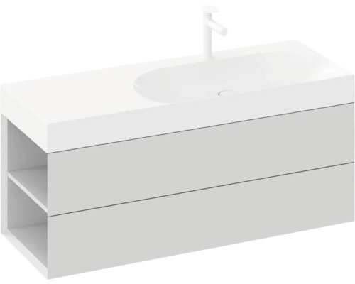 Umyvadlo se skříňkou, dvě zásuvky a úložný prostor