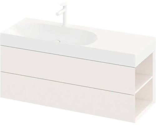 Umyvadlová skříňka se zásuvkami a úložnými prostory