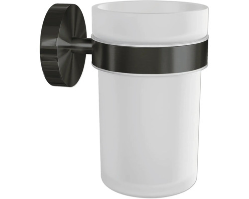 Kelímek na zubní kartáčky s nástěnným držákem