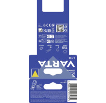 Balení baterie Varta Longlife Power 3xAA. Zobrazen symbol baterie. Záruka tři roky.