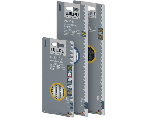 Sada pilových listů Wilpu pro dřevo a kov