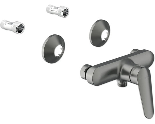 Nástěnná sprchová baterie s S-přípojkami a rozetami