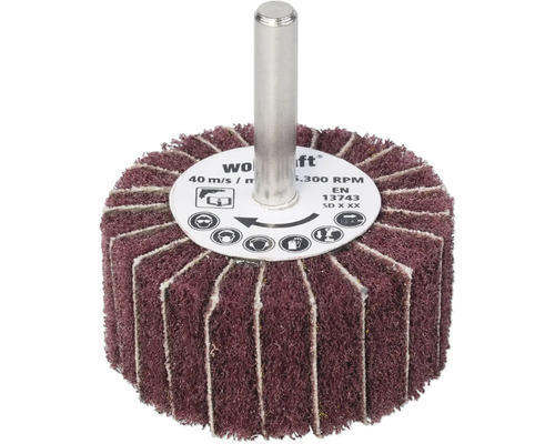 Látkový brusný mop Wolfcraft Ø 50mm zrnitost 150