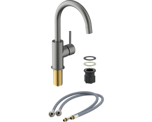 Kuchyňská baterie s připojovacími hadicemi a montážním materiálem