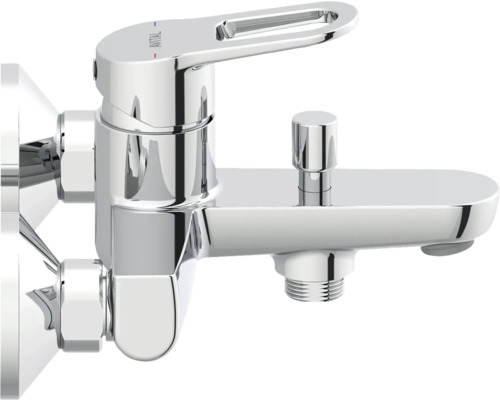 Nástěnná vanová baterie z kovu