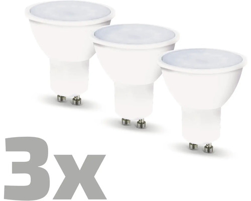 LED žárovka EURAKLES GU10 4,8W 425lm 3000K 3 ks Sada tří LED žárovek GU10