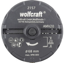 Drážkovací fréza Wolfcraft AMV20 o průměru 68 mm, maximálně 800 otáček za minutu