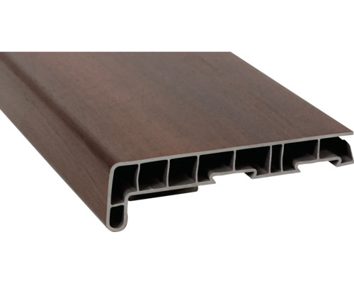 Parapet na míru PVC vnitřní s nosem Siena PR 49233 17/40x250 mm, délka na přání 500-5000 mm Plastový okenní parapet s dřevěným dekorem
