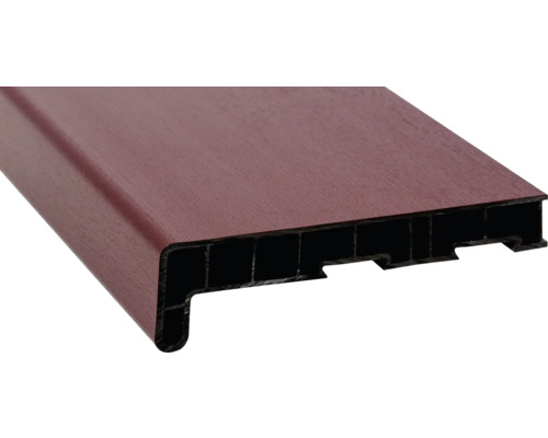 Parapet na míru PVC vnitřní s nosem Weinrot 300505 17/40x150 mm, délka na přání 500-5000 mm Parapet na míru PVC vnitřní s nosem Weinrot 300505 17/40x150 mm, délka na přání 500-5000 mm