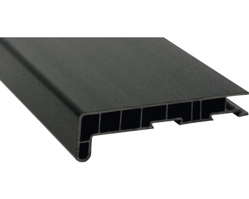 Parapet na míru PVC vnitřní s nosem Dunkelgruen 612505 17/40x200 mm, délka na přání 500-5000 mm Plastový okenní profil
