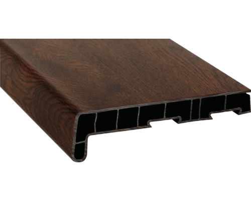 Parapet na míru PVC vnitřní s nosem Nussbaum 2178007 17/40x400 mm, délka na přání 500-5000 mm Parapet na míru PVC vnitřní s nosem Nussbaum 2178007 17/40x400 mm, délka na přání 500-5000 mm