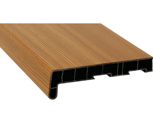 Parapet na míru PVC vnitřní s nosem Bergkiefer 3069041 17/40x150 mm, délka na přání 500-5000 mm Parapet na míru PVC vnitřní s nosem Bergkiefer 3069041 17/40x150 mm, délka na přání 500-5000 mm
