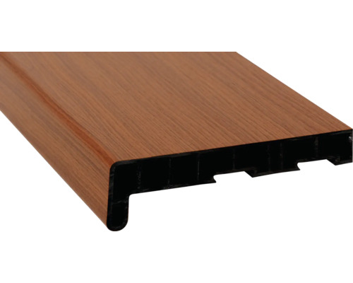 Parapet na míru PVC vnitřní s nosem Streifen Douglasie 3152009 17/40x150 mm, délka na přání 500-5000 mm Parapet na míru PVC vnitřní s nosem Streifen Douglasie 3152009 17/40x150 mm, délka na přání 500-5000 mm