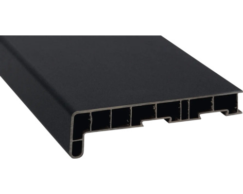 Parapet na míru PVC vnitřní s nosem Mattex Antrazit 4706003 17/40x300 mm, délka na přání 500-5000 mm Parapet na míru PVC vnitřní s nosem Mattex Antrazit 4706003 17/40x300 mm, délka na přání 500-5000 mm