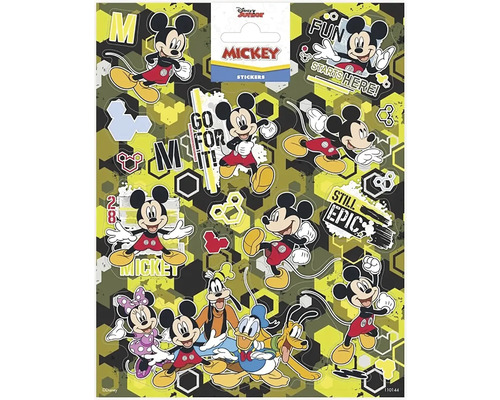 Arch samolepek Mickey Mouse s různými motivy