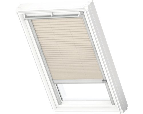 Plisé roleta na střešní okno VELUX elektrická FML C04 1259K béžová Střešní okno s plisovanou žaluzií pro regulaci světla
