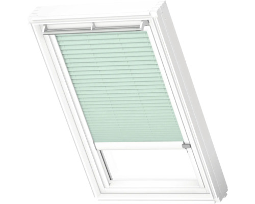 Plisé roleta na střešní okno VELUX elektrická FML SK06 1281KWL zelená Střešní okno s plisovanou žaluzií pro stínění
