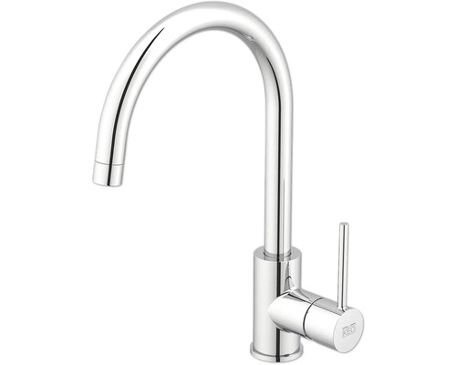 Kuchyňská baterie z kovu s vysokým výtokem