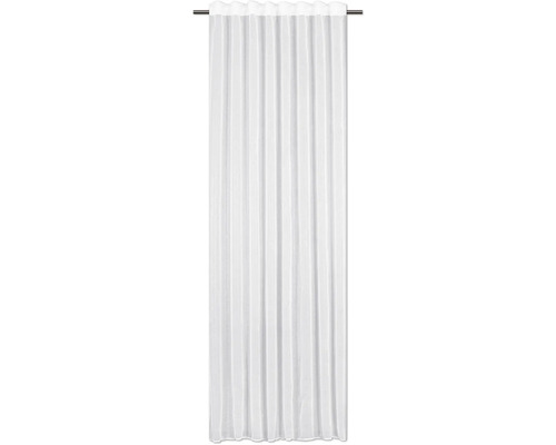 Závěs Messina béžový 140x280cm Bílá záclona se stahovací páskou na záclonové tyči