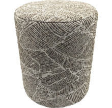 Kulatá stolička s látkovým potahem a vzorem listů