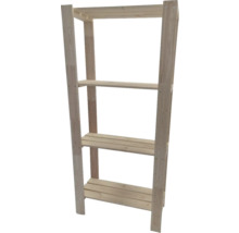 Dřevěný regál se třemi policemi