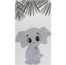 Koberec s motivem slona a palmových listů