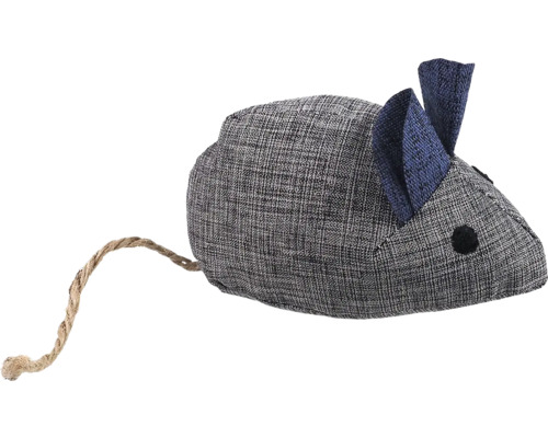 Látková myš s provázkovým ocasem