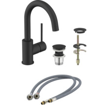 Umyvadlová baterie s odtokovou soupravou a připojovacími hadicemi